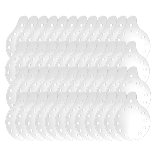 OPTEGO Clear, Vented Polycarbonate Eye Shields, Universal Left or Right Eye, 48/pk