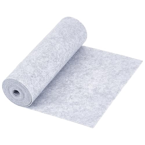 BENECREAT 40cmx 3m Black Felt Roll Craft Felt Nonwoven Fabric Sheets(0