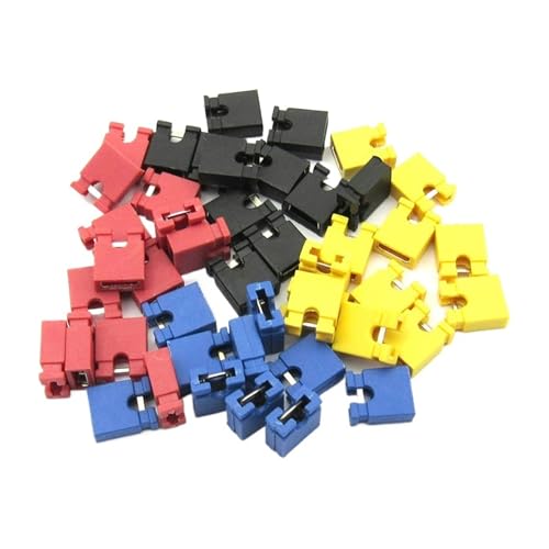 Cavalier pas de 2.4mm capuchon court-circuit jaune 1000 pièces