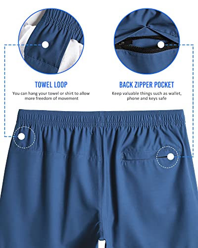 Image of maamgic Mens 5 inch Gym Running Shorts for Men 2 in 1 Quick Dry Workout Athletic Shorts