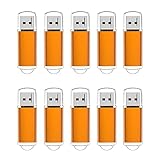 RAOYI 10PCS 16G USB Flash Drive USB 2.0 Memory Stick Memory Drive Pen Drive Orange