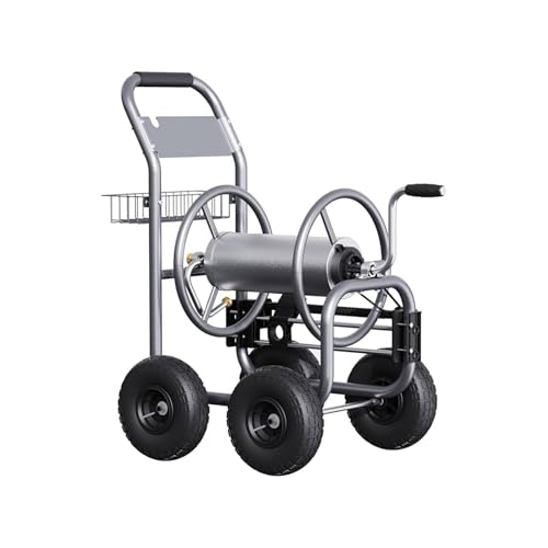 Image of Giraffe Tools Garden Hose Reel Cart with Wheels,250FT 5 /8 inch Hose Capacity