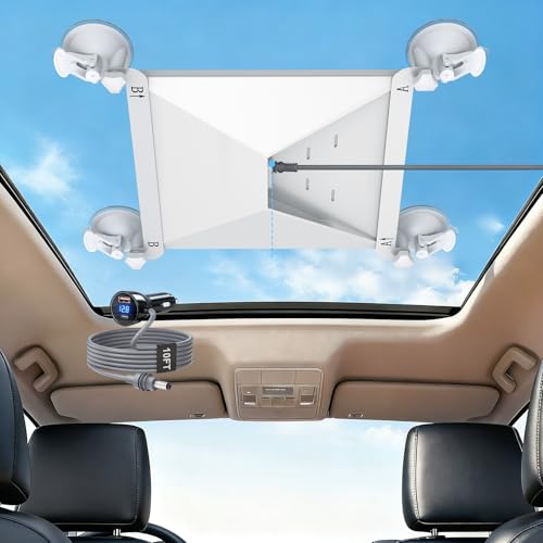 PANIED Starlink Mini Suction Cup Mount with 3 in 1 Car Charger, Secure Satellite Mounting Kit with Strong Grip with 2 Replaceable Suction Cup, for Car Window, Sunroof, RVs, Boat and Road Trip - image 1