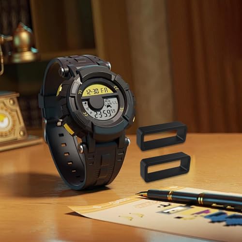 Reemplazo De La Hebilla De La Férula, Correa De Subir En Traje | Organizador De Silicona Y Anillo De Ajuste Para Smartwatch Con Protección De Choques De Dos Vías Y Cierre Seguro, Se référer à la - imagen 2