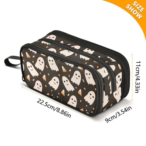 Image of Pencil Case Snail Mushroom Palm Leaves 3 Compartments Pencil Pouch | Big Capacity,Aesthetic,Organizer Markers,Pencil Box,,Boys,Girls,Adults,Students,Back to School Season,Gift