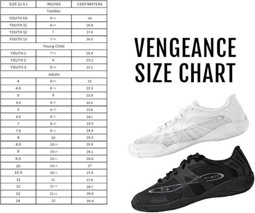 image for Nfinity Vengeance White Cheer Shoes for Women – High-Performance Ind