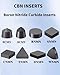 LAHDYFHOE 1piece RCMX0605-Y CBN Cubic Boron NitrideCarbide Inserts Integral cemented for Brake Drums, Industrial Pumps, Rollers, Gray cast Iron, quenched Steel (RCMX0605-Y)