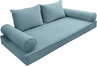 Model V1 Twin Velvet Same Pipe Indoor Daybed Mattress Cushion Complete Set AD355