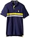 U.S. Polo Assn. Men's Striped Classic Fit Short Sleeve Pique Polo Shirt