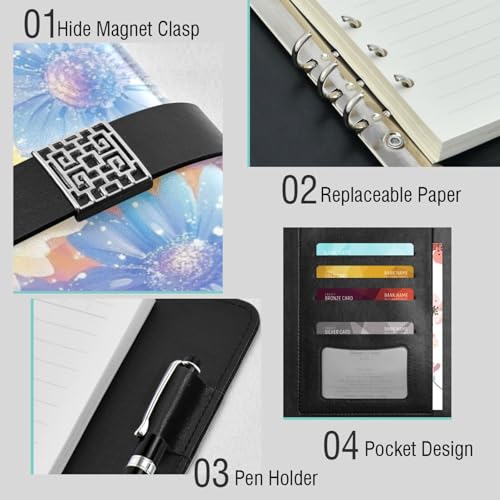 Carnet de notes ligné pour la fête des parents en cuir durable - 4