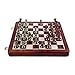 XALIUFENG High End Retro Legierung Schachfiguren Holzfalzen Schachbrett Schachspiel Set König 6,5cm Beste GiftFor Führer Freunde Familie