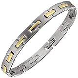 edelstahl armband bicolor Länge ca. 21 cm - Bitte beachten Sie, dass der Artikel auf dem Foto größer wirken kann