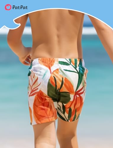 Image of PATPAT Family Matching Swimsuits Swimwear: Mommy and Me Striped Spliced One-Piece Matching Swimsuits Set