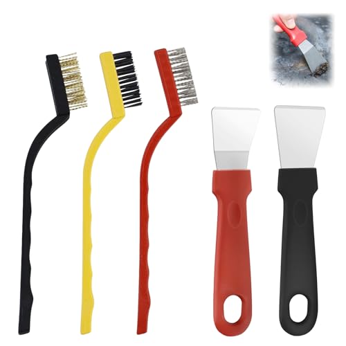 Spatole in Acciaio Inossidabile,Strumento per La Pulizia Del Forno,Raschietto Da Cucina Multifunzione, Adatto per Forni, Frigoriferi, Piani di Cottura, Cucine a Induzione