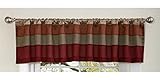 Lush Decor 18-Inch by 84-Inch Iman Valance, Red/Gold - Discontinued