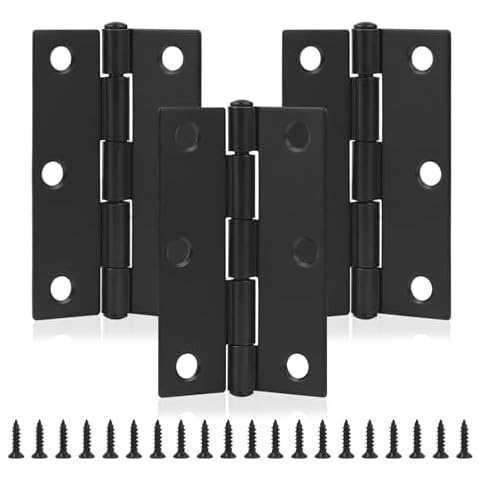 MABAHON 75mm Black Butt Hinges Set Cover