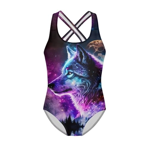 Image of ZFRXIGN Girls One Piece Swimsuits Sport Cross Back Straps Swimwear Beach Bathing Suit 5-14 Years
