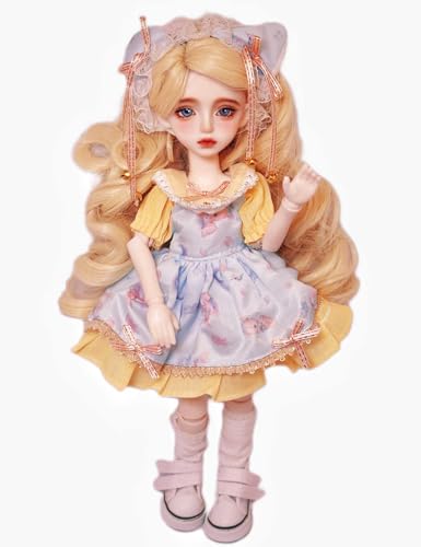 Linara Muñeca BJD 30 cm con Vestido y Accesorios miniatura 5