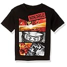 LEGO Boys' Round Neck Short Sleeve Lego Characters Graphic Design T-Shirt, Little Boys & Big Boys Tee