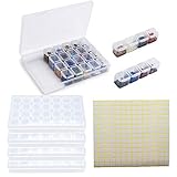 2 Pack 28 Slots Diamond Embroidery Boxs, 5D Diamond Painting Storage Case for DIY with 196 Pieces...