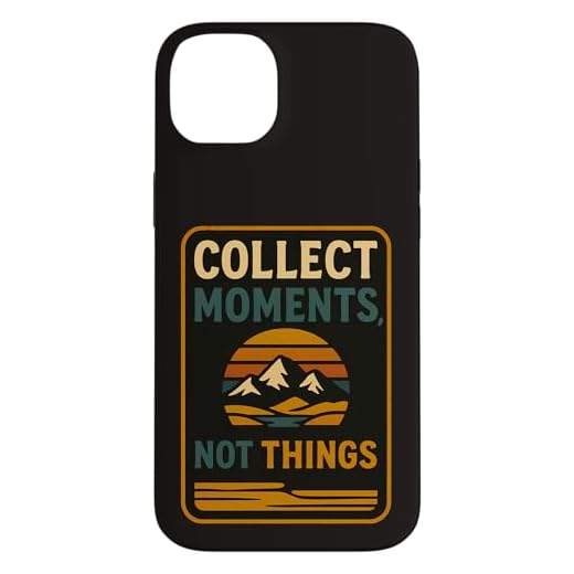 Collectionnez des moments, pas des objets - Retro Nature Adventure Vibe Coque pour iPhone 14 Plus