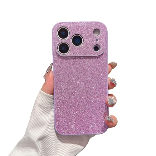 High-End Glitter Electroplated Case for iPhone 17/16/15/14/13/12 Plus Pro Max, 2026 New Thin Luxury Stylish Finish Shiny Silicon