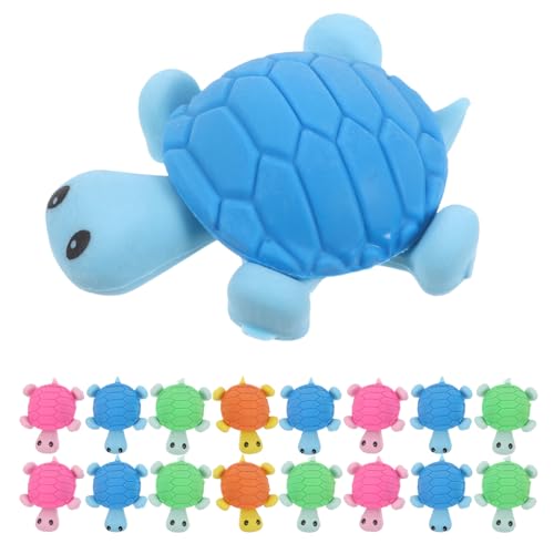 Gommes scolaires mini tortues mignonnes sans résidus - Lot de 36 gommes pour enfant
