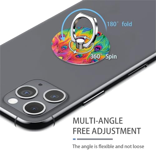 Sujeción de anillo para teléfono celular con diseño cromado y alta resistencia 5