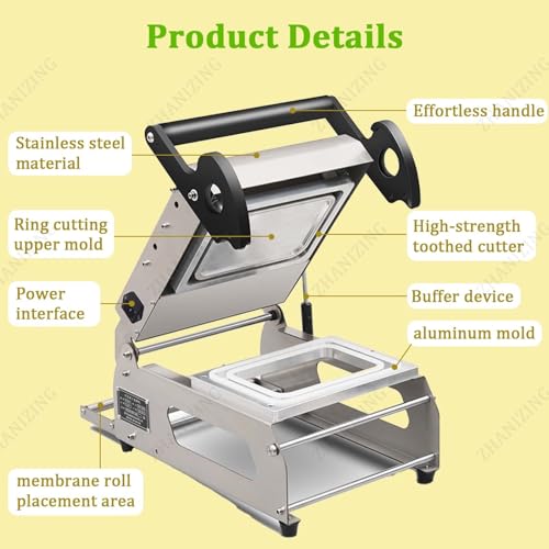 Máquina de sellado compacta para organizar alimentos y cocinar de forma eficiente 7