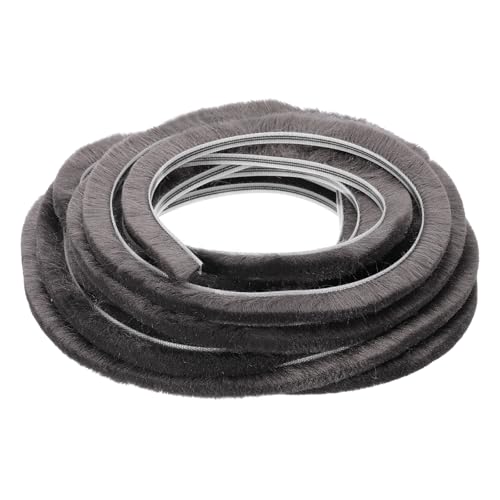 PATIKIL Brush Weather Stripping, 3/16" x 1/2" x 20 Ft Card-Slot Seal Strip Door Brush Stripping Non-Adhesive for Sliding Sash Door Window Wardrobe Seal