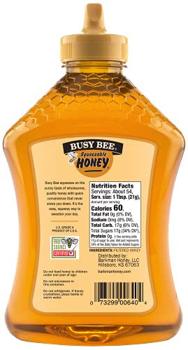 Busy Bee Honey, 40 Ounce, Grade A Filtered Honey #TOP1