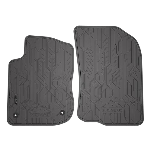 FROGUM Nomad Tapis de Sol Voiture en Caoutchouc Avant pour Peugeot 2008 I 2013-2019, pour Peugeot 208 I 2012-2019 | Matériau Durable | Bord de Protection de 1,5 cm