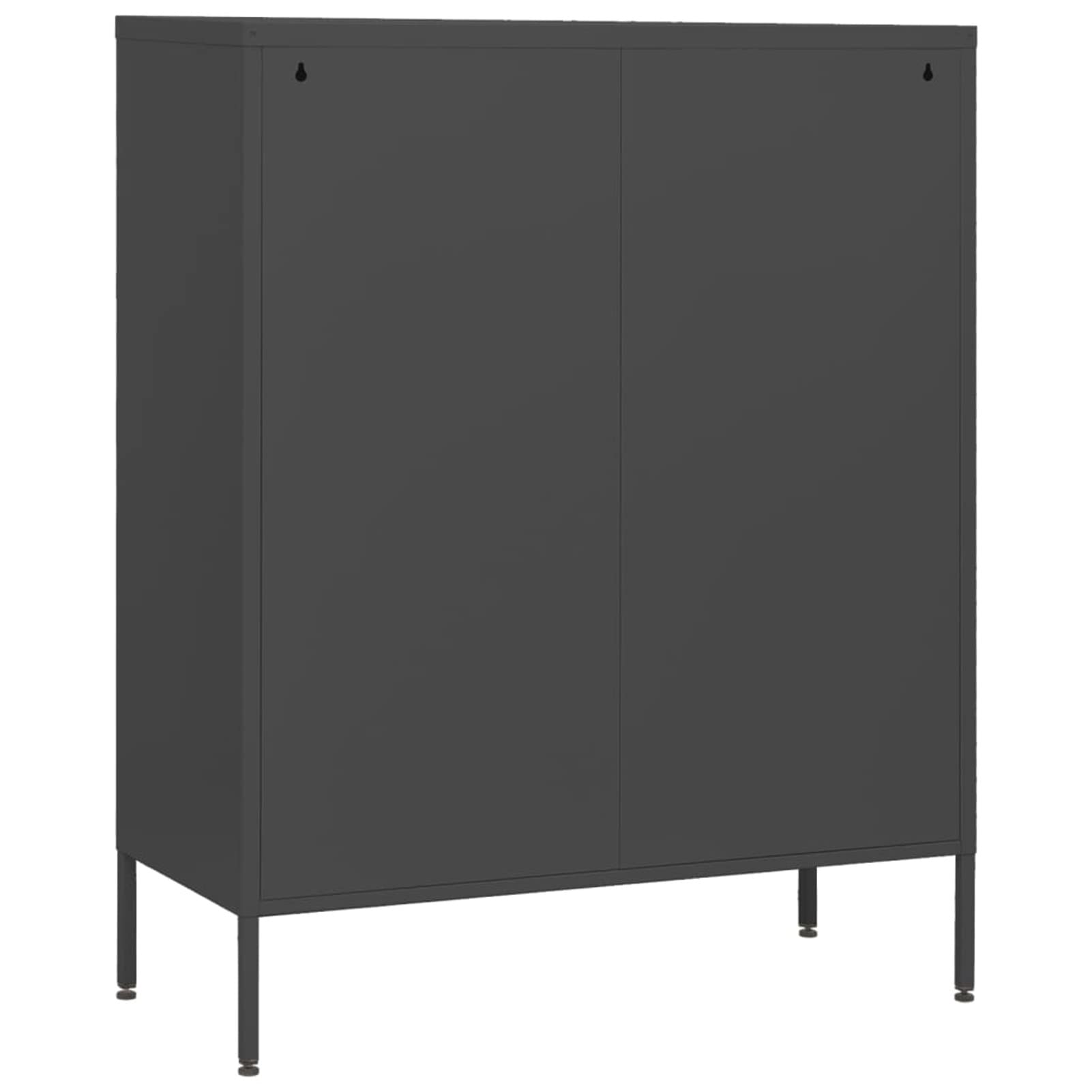 Cassettiera Antracite 80x35x101,5 cm in Acciaio,Cassettiera,Cassettiera Salvaspazio,Cassettiera Scrivania,Cassettiera Camera da Letto(SPU:336204)