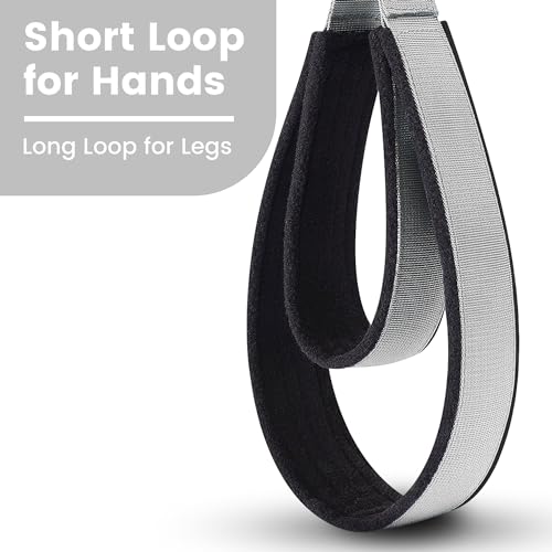 2pcs comfortable enhanced thickness pilates double loop strap - d-ring strap for home gym amp yoga workout accessories