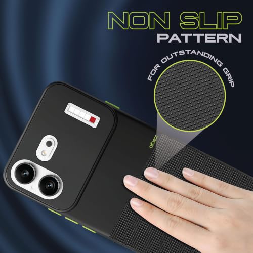 Image of AIBEX Premium Back Cover Case Compatible for Nothing 4B 5G | Scratch & Drop Tested Shockproof Matte Texture Case with Soft Microfibre Lining | Slim Fit Cover with Anti-Scratch - Black