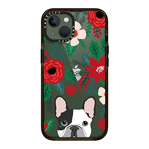 Casetify Impact Case For Iphone 13 - French Bulldog Black And White Gifts For Christmas Dog Lover Dog Breeds Frenchie Owner - Clear Black #TOP2