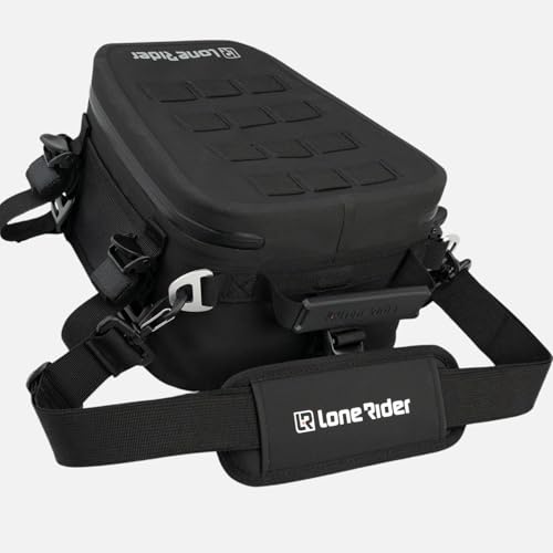 Alforja trasera para motocicleta 8 L - Bolsa impermeable semirrígida para equipaje miniatura 2