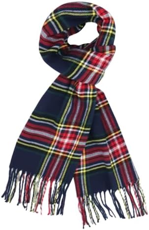 vimate Plaid Scarf for Men Women Super Soft Classic Tartan Checkered Neck Scarves