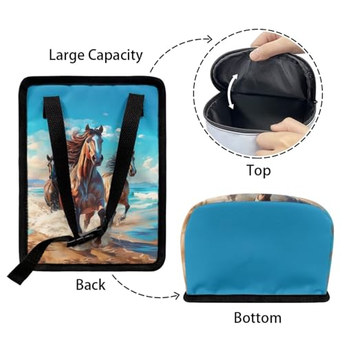 Image of DISNIMO Horse Car Trash Can Easy-to-Install Car Accessory Interior, Leak-Proof Car Garbage Can Bin Organizer Storage Bag for The Back Seat of Any Cars, Sedans, SUVs & Trucks