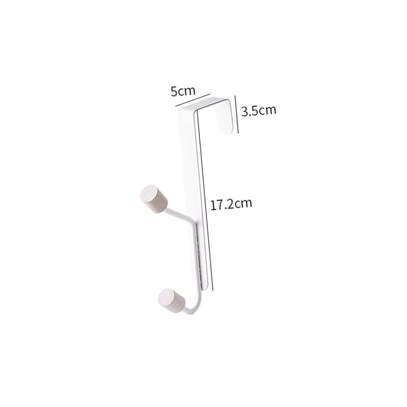 PRETYZOOM 2pcs Over Door Metal Hooks Multipurpose Clothes and Accessories Hanger for Home Organization for Coats Hats Bags Scarves and Towels