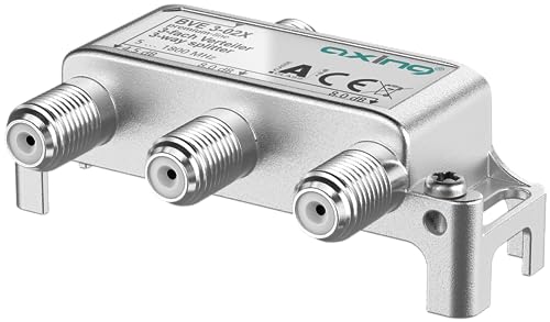 Axing BVE 3-02X 3-Way Splitter (Unbalanced) 4.5/8/8 dB 5-1800 MHz TV Data Internet Cable TV - Image 2