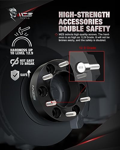 Image of MZS 6x5.5 Wheel Spacers 1.5 inch 78.1mm M14x1.5 for Silverado Sierra 1500 4Pcs