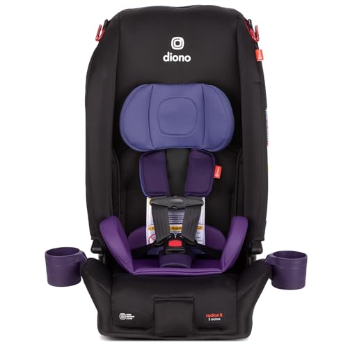 Image of Diono Radian 3R Comfort Travel Kit, Infant Car Seat Accessory, Compatible with Radian 3R, 7-Piece Kit (2 Harness Pads, 1 Buckle Pad, Head Cushion, Seat Cushion, 2 Cupholders), Purple Wildberry