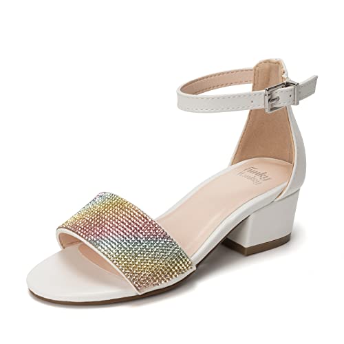 Image of FUNKYMONKEY Girls Low Heels Sandals Open Toes with Ankle Strap