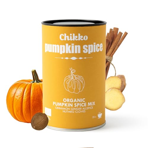 Chikko Pumpkin Spice Latte Mix 1x130g Instant Pumpkin Spice Latte Powder Smooth Creamy & Caffeine-Free Vegan Friendly Low Calories