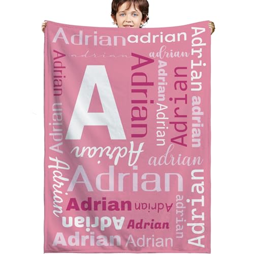 xsdnb Name Blanket,Custom Blanket,Personalized Baby Blanket,Custom Baby Blanket with Name,Customized Baby Name Blanket,Customize Baby Blanket for Baby Girl or Boy,Best Gift for Baby,Newborn,New Mom