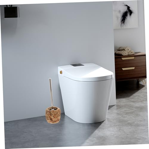 Brosse WC imitation pierre rétro et son support de salle de bain design