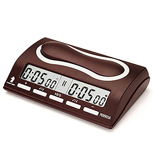 CHSEEA Digitale Display Schachuhr - Elektronischer Timer mit Stoppuhr Count Up Down Timer für Brettspiel Schachspiel und Puzzles Alarm-Funktion Wettbewerb Clock #1 Cover