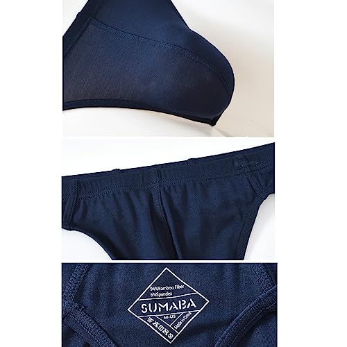 Men's Underwear Moisture Wicking Breathable Bamboo Viscose Briefs with Pouch Panties4