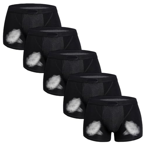 Calzoncillos tipo bóxer para hombre Gcroet transpirables pack de 5 piezas para el día a día 3